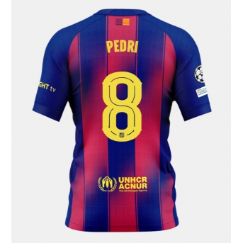 Barcelona Pedri Gonzalez #8 Maglia Gara Casa Repliche 2025-26 Maniche Corte